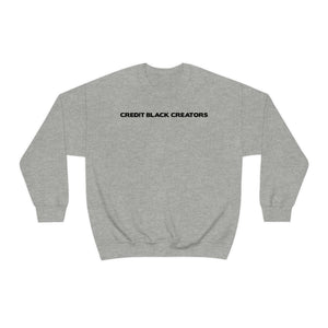 Credit Black Creators Crewneck Sweatshirt