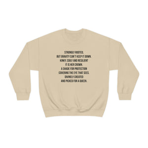 Queen's Poem Crewneck Sweatshirt