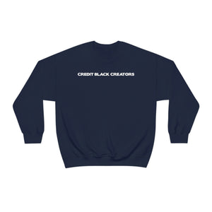 Credit Black Creators Crewneck Sweatshirt