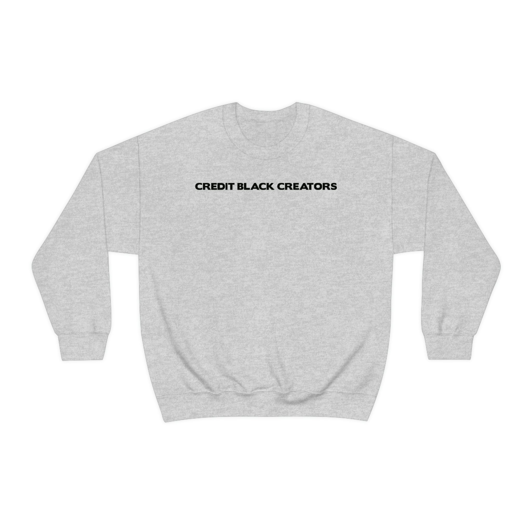 Credit Black Creators Crewneck Sweatshirt