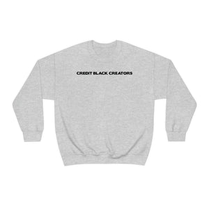 Credit Black Creators Crewneck Sweatshirt