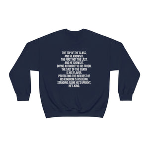 King's Poem Crewneck Sweatshirt