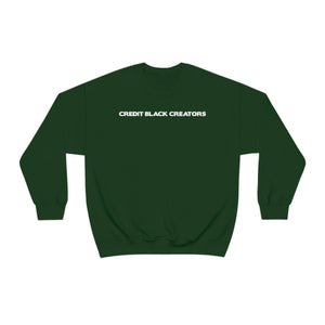 Credit Black Creators Crewneck Sweatshirt