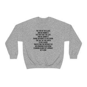 King's Poem Crewneck Sweatshirt