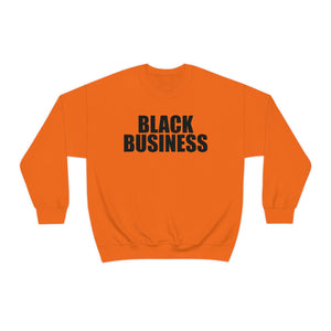 Black Business Crewneck Sweatshirt