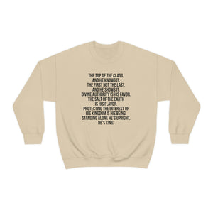 King's Poem Crewneck Sweatshirt