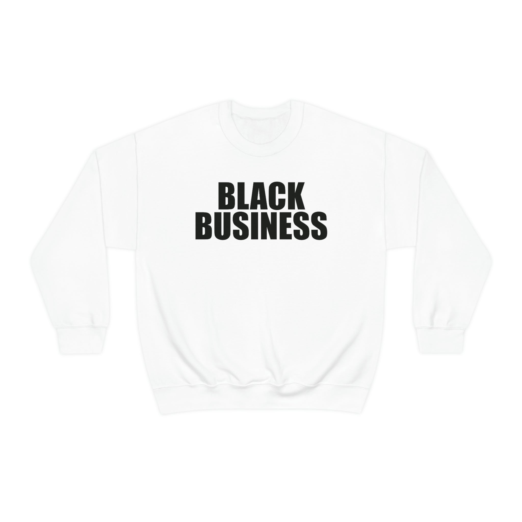 Black Business Crewneck Sweatshirt