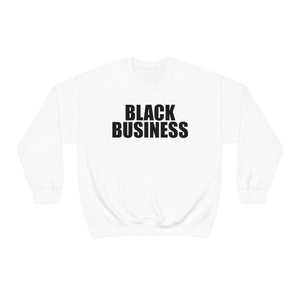 Black Business Crewneck Sweatshirt