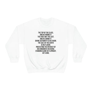 King's Poem Crewneck Sweatshirt