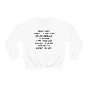 Queen's Poem Crewneck Sweatshirt