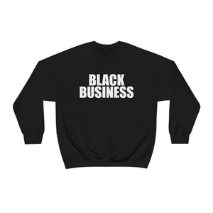 Black Business Crewneck Sweatshirt