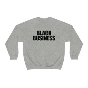 Black Business Crewneck Sweatshirt