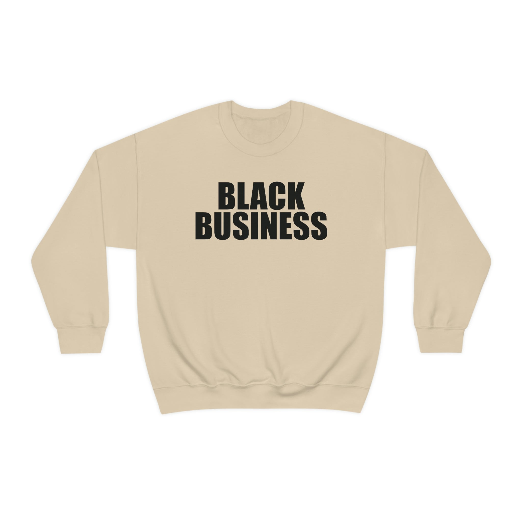 Black Business Crewneck Sweatshirt