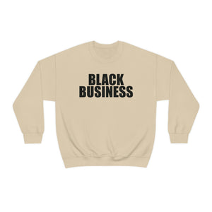 Black Business Crewneck Sweatshirt