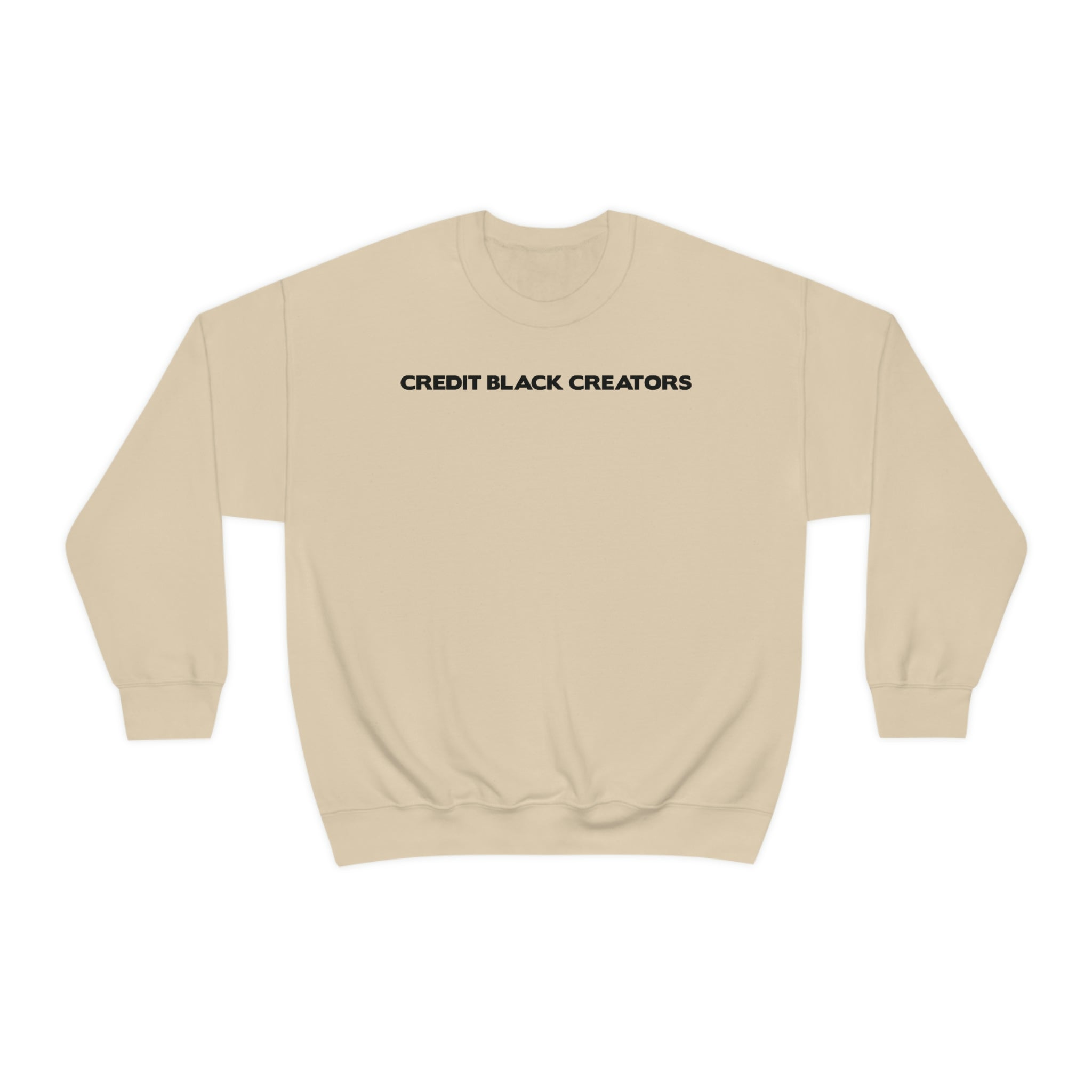 Credit Black Creators Crewneck Sweatshirt