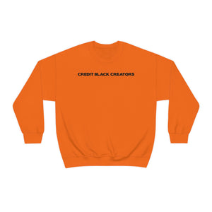 Credit Black Creators Crewneck Sweatshirt