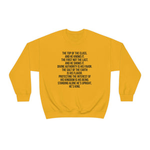 King's Poem Crewneck Sweatshirt