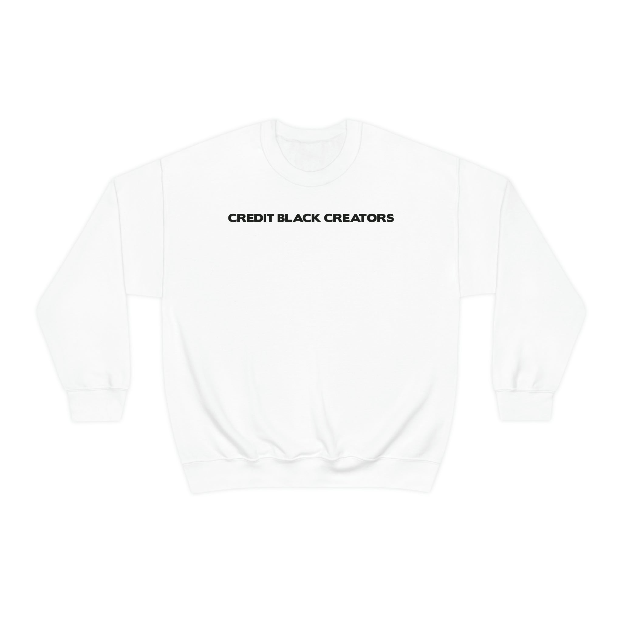 Credit Black Creators Crewneck Sweatshirt