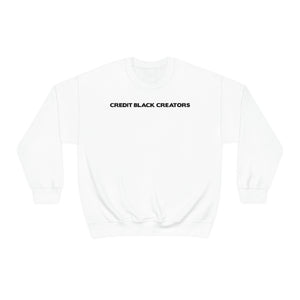 Credit Black Creators Crewneck Sweatshirt