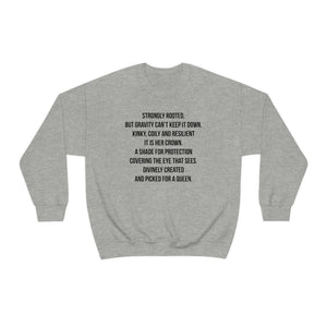 Queen's Poem Crewneck Sweatshirt