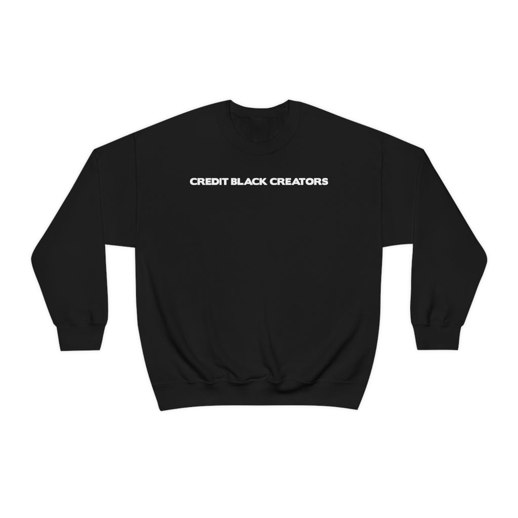 Credit Black Creators Crewneck Sweatshirt