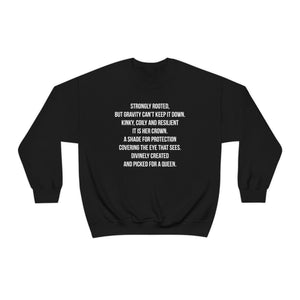 Queen's Poem Crewneck Sweatshirt